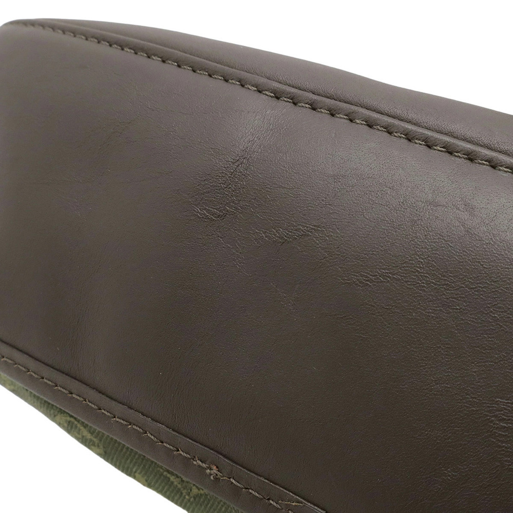 LOUIS VUITTON Monogram Belanger Shoulder Bag Canvas Leather Khaki Green - Picture 4 of 9